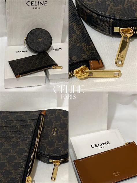 celine card holder brown|celine coin holder for women.